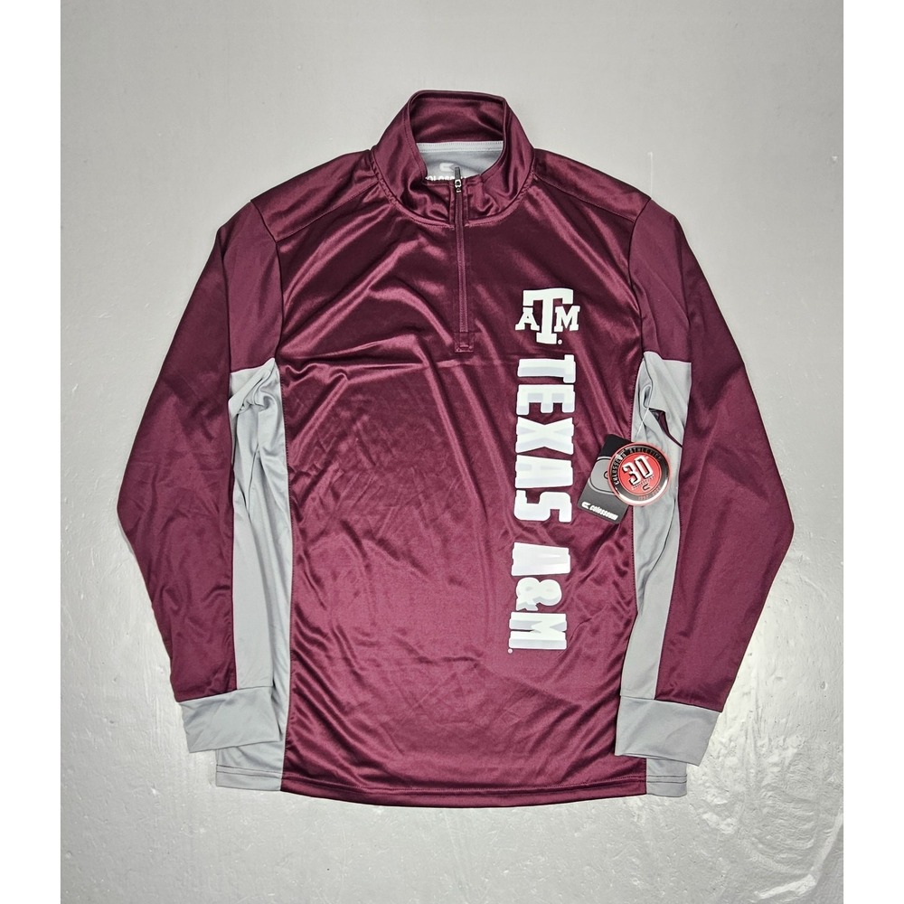 Colosseum Texas A&M Aggies Qt. Zip Pullover Mens Medium 30th Anniversary